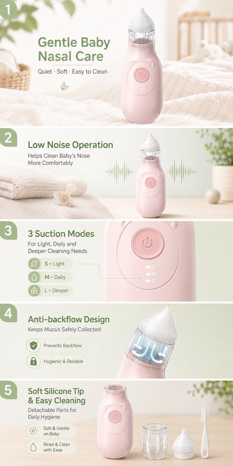 DQ22 Elektrischer Baby-Nasensauger — features and specifications 1