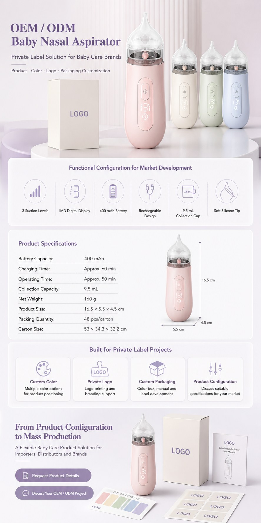 DQ30 Elektrischer Baby-Nasensauger — features and specifications 1
