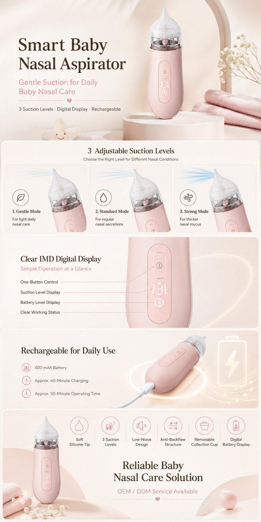DQ30 Elektrischer Baby-Nasensauger — features and specifications 3